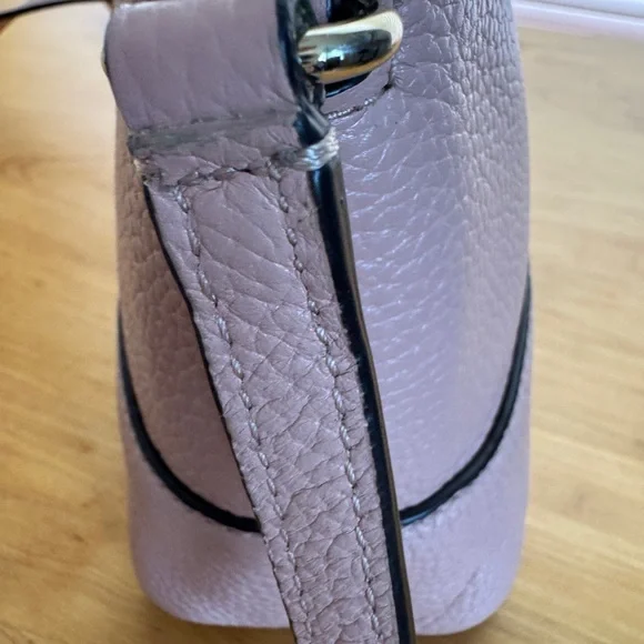 NEW KATE SPADE Leather Blush Pink Southport Ave Hanna Crossbody Bag zip closure - Picture 8 of 11